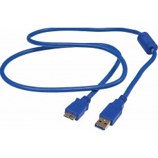 Кабель micro USB 3.0 тип B 1.5m с ферритами Arbacom APH-477-1.5