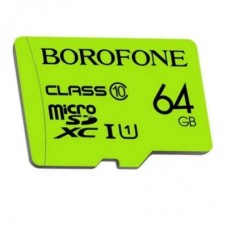 MicroSd 64Gb Borofone class10 U1 без адаптера