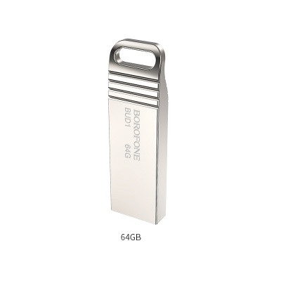 Флешка USB 64Gb Borofone BUD1 metall