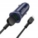 Зарядное автомобильное быстрое азу usb 2x Hoco Z39 3.4A QC3.0 + кабель для Apple lightning черный