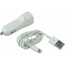 Зарядное автомобильное азу usb SmartBuy SBP-1110 2.1a + кабель для Apple lightning