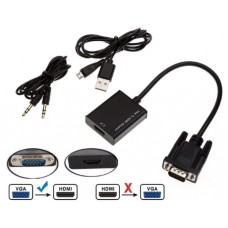 Конвертер видеосигнала VGA в HDMI (штекер - гнездо) гибкий
