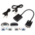 Конвертер видеосигнала VGA в HDMI (штекер - гнездо) гибкий