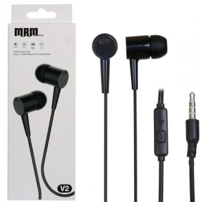 Наушники вакуумные с микрофоном MRM V2 черн