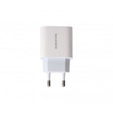 Зарядное сетевое сзу Borofone BA38A быстрое Type-C PD 3.0 - lightning кабель, белый