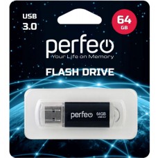 Флешка USB 3.0 64Gb Perfeo C14 Black metal