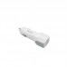 Зарядное автомобильное азу usb 2x Hoco Z23 2.4A + кабель для Apple lightning белый