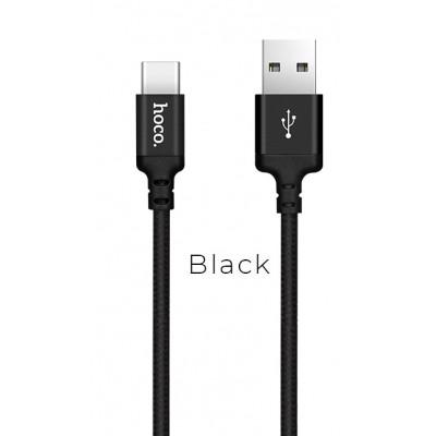 Кабель USB Type-C Hoco X14 2m черный
