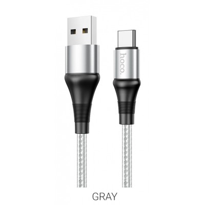 Кабель USB Type-C Hoco X50 серый