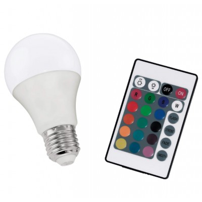 Лампа 5W RGB+W с пультом E27