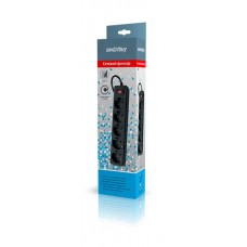 Фильтр сетевой SmartBuy ONE, 10A, 2200 Вт, 5 розеток 1.8m SBSP-18-K, черный