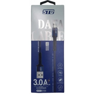 Кабель USB Type-C STD CY134 1m черн