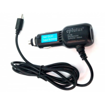 Зарядное автомобильное АЗУ USB + Mini Usb 5V 2A Eplutus FU-152 1.5m