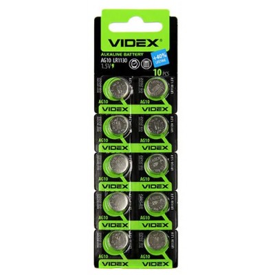батарейка AG10 lr1130 lr54 389 sr1130w Videx