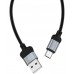 кабель для Apple Lightning USB Borofone BX28 3A 1m, серый