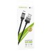 кабель для Apple Lightning USB Borofone BX28 3A 1m, серый