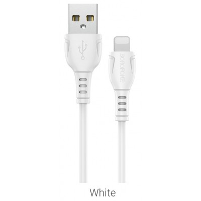 кабель для Apple Lightning USB Borofone BX51 1m белый