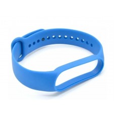 Ремешок силикон для фитнес браслета Miband 3 / 4 синий