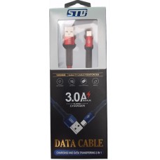 Кабель USB Type-C STD CY128 1m красн