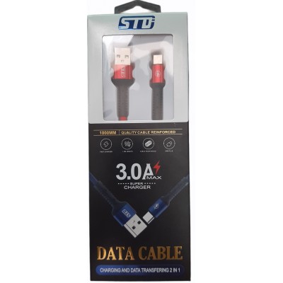 Кабель USB Type-C STD CY128 1m красн