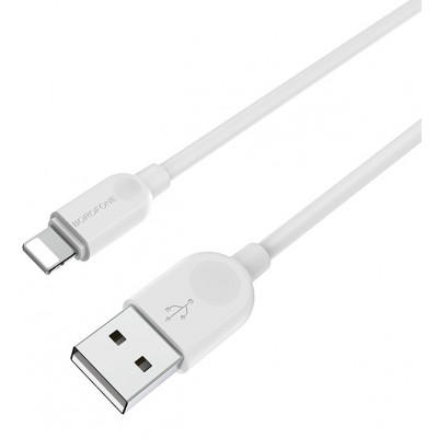 кабель для Apple Lightning USB Borofone BX14 3m бел