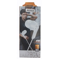 Наушники вакуумные с микрофоном Avimax S3 белые