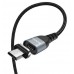 Кабель Micro USB магнитный Hoco U96 черн