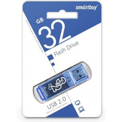 Флешка USB 3.0 32Gb SmartBuy Glossy синяя