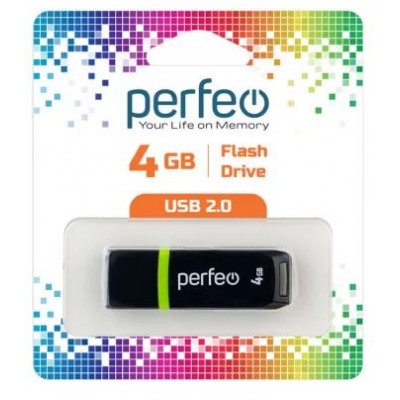 Флешка USB 4Gb Perfeo C11 черная