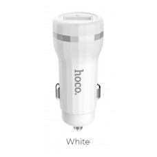 Зарядное автомобильное азу usb Hoco Z27A QC 3.0 быстрое, белый