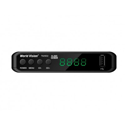 Ресивер DVB-T2/C World Vision T625D2 с кабельным тв и интернет