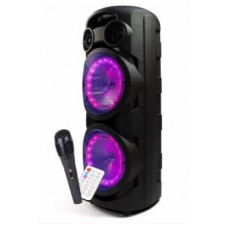 Колонка Bluetooth MP3 FM караоке с беспроводным микрофоном ZQS-8208