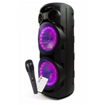 Колонка Bluetooth MP3 FM караоке с беспроводным микрофоном ZQS-8208