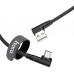 Кабель USB Type-C Hoco U83 3A 1.2m угловой черный