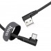 Кабель Micro USB Hoco U83 2.4A угловой черный