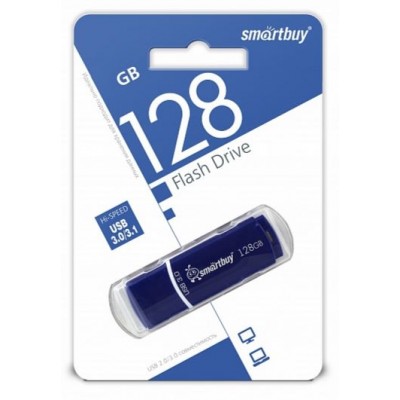 Флешка USB 3.0 128Gb SmartBuy Crown Blue