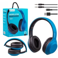 Наушники bluetooth Celebrat A24 синие
