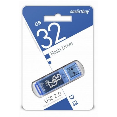 Флешка USB 32Gb SmartBuy Glossy blue