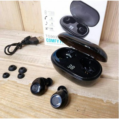 Наушники Bluetooth TG903S, вакуумные, TWS, черные