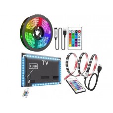 Лента TV LED Strip Coba YYC-5050RGB-3m, Usb, пульт, черн