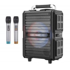 Колонка Bluetooth MP3 FM караоке Hoco DS24 2 беспров микроф