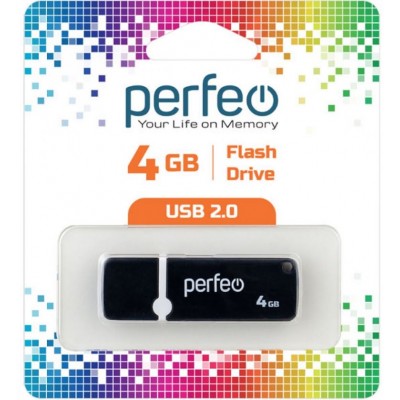 Флешка USB 4Gb Perfeo C07 Black