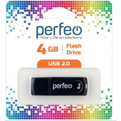 Флешка USB 4Gb Perfeo C09 Black