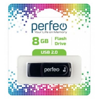 Флешка USB 8Gb Perfeo C09 Black