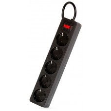 Фильтр сетевой SmartBuy ONE, 10A, 2200 Вт, 5 розеток 3m SBSP-30-K, черный