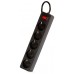Фильтр сетевой SmartBuy ONE, 10A, 2200 Вт, 5 розеток 3m SBSP-30-K, черный
