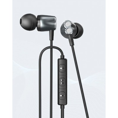 Наушники вакуумные с микрофоном Ipipoo iP-7 черные