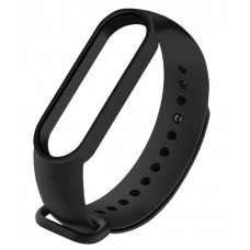 Ремешок Силикон для фитнес браслета Miband 5/6, черный