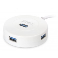 Хаб USB 3.0 4 порт Smartbuy SBHA-7314-W белый