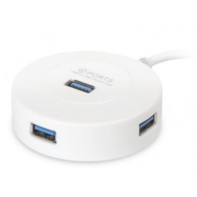 Хаб USB 3.0 4 порт Smartbuy SBHA-7314-W белый
